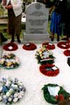 Wreaths laid on the grave of Cornelius Coughlan, V.C.