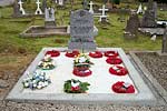 Wreaths laid on the grave of Cornelius Coughlan, V.C.