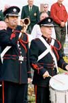 The Last Post and Reveille sounded by an Army bugler and drummer. Bugler played a Connaught Ranger bugle kindly loaned for the occasion by Mr. John Basquille
Photo by Ken Wright