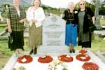 Descendants of Cornelius Coughlan, V.C.
Pauline McGowan, Frances Daly, Eileen Myles, Patricia O'Callaghan
Photo by Ken Wright